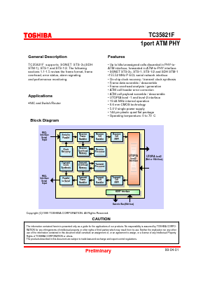 TC35821F Datasheet PDF Toshiba