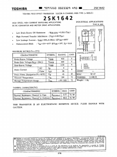 K1642 Datasheet PDF Toshiba