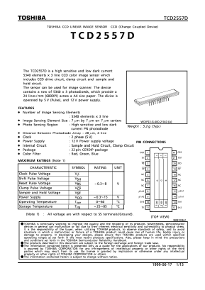 TCD2557D Datasheet PDF Toshiba