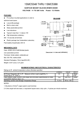 1SMC5352 Datasheet PDF Transys Electronics Limited