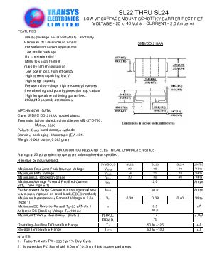 SL22 Datasheet PDF Transys Electronics Limited