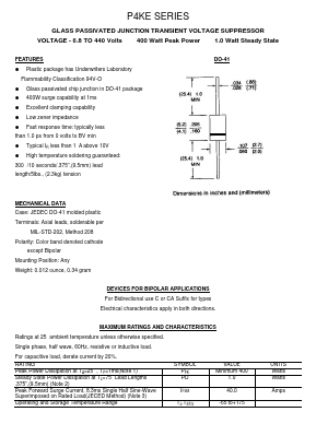 P4KE180AC Datasheet PDF Transys Electronics Limited