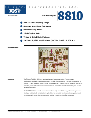 TGA8810-SCC Datasheet PDF TriQuint Semiconductor