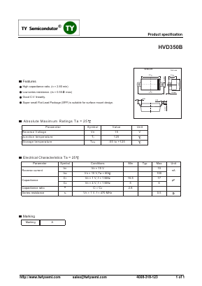 HVD350B Datasheet PDF TY Semiconductor