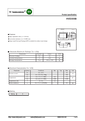 HVD355B Datasheet PDF TY Semiconductor