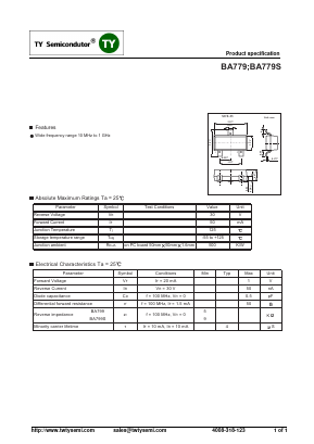 BA779 Datasheet PDF TY Semiconductor
