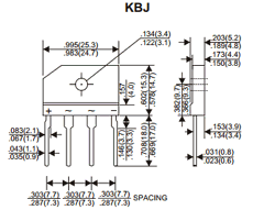 KBJ601 Datasheet PDF UNIOHM CORPORATION