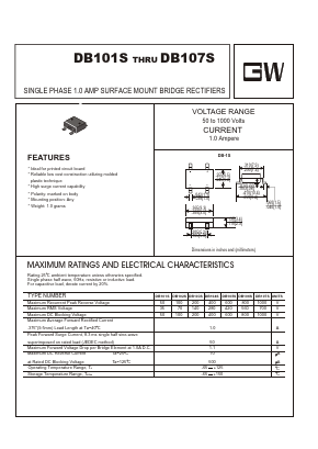 DB102S Datasheet PDF UNIOHM CORPORATION