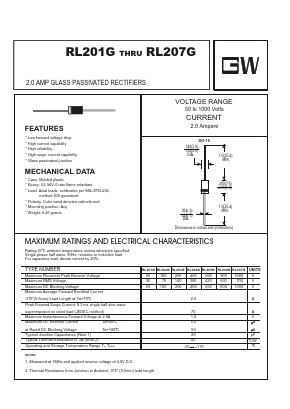 RL201G Datasheet PDF UNIOHM CORPORATION