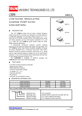 L5200 Datasheet PDF Unisonic Technologies
