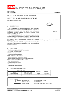 US2026AL-S08-R Datasheet PDF Unisonic Technologies
