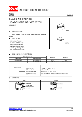 3541 Datasheet PDF Unisonic Technologies