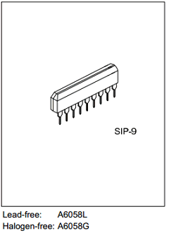A6058-G09-T Datasheet PDF Unisonic Technologies