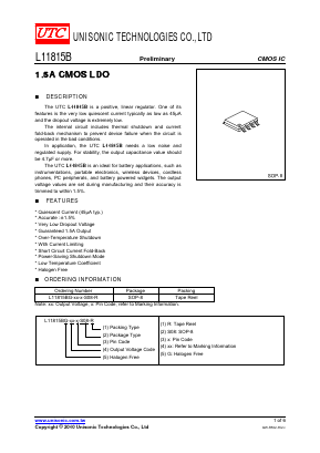 L11815B Datasheet PDF Unisonic Technologies