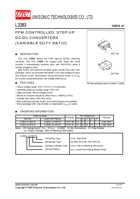 L3383-28-AF5-R Datasheet PDF Unisonic Technologies
