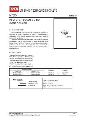 M7085 Datasheet PDF Unisonic Technologies