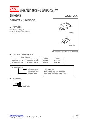 SD106WS-CA2-R Datasheet PDF Unisonic Technologies