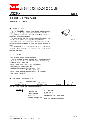 UC621XXG-AF5-R Datasheet PDF Unisonic Technologies