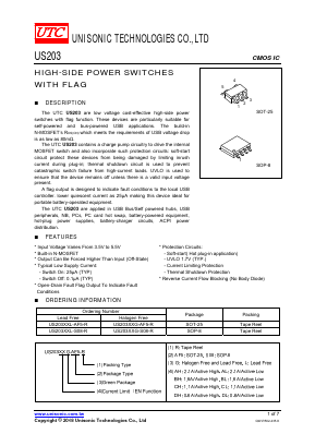 US203XXG-S08-R Datasheet PDF Unisonic Technologies