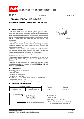 US204 Datasheet PDF Unisonic Technologies