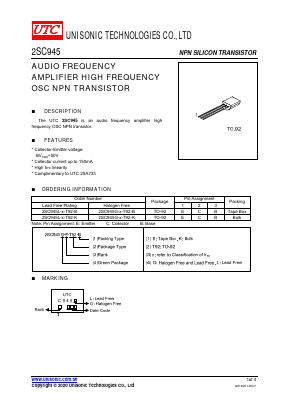 945L Datasheet PDF Unisonic Technologies