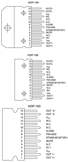 TDA7266L-J15-A-T Datasheet PDF Unisonic Technologies