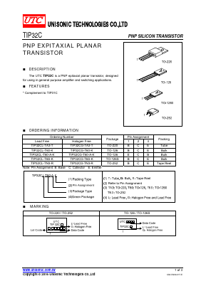 TIP32CL-TN3-R Datasheet PDF Unisonic Technologies