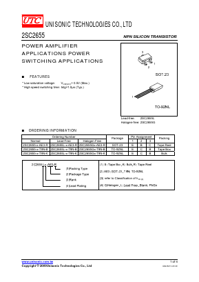 2SC2655-O-T9N-B Datasheet PDF Unisonic Technologies
