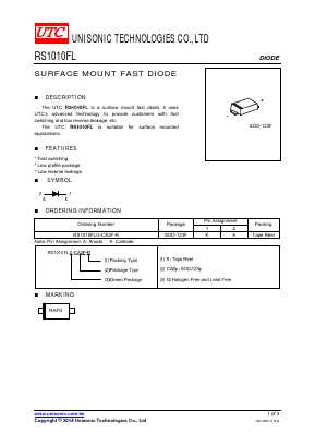 RS1010FLG-CA2F-R Datasheet PDF Unisonic Technologies