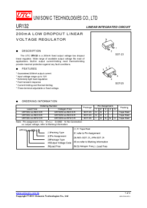 UR132G-30-AE3-C-R Datasheet PDF Unisonic Technologies