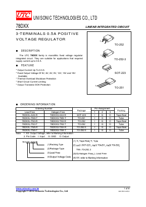 78DXXL-TNA-T Datasheet PDF Unisonic Technologies