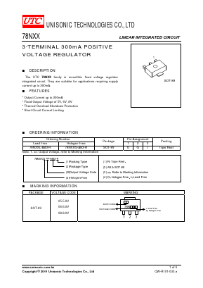 UTC78N05 Datasheet PDF Unisonic Technologies