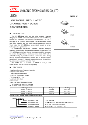 L5200G-50-AG6-R Datasheet PDF Unisonic Technologies