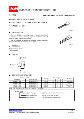 4124DG-T60-K Datasheet PDF Unisonic Technologies