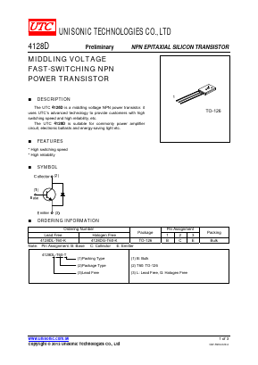 4128DG-T60-K Datasheet PDF Unisonic Technologies