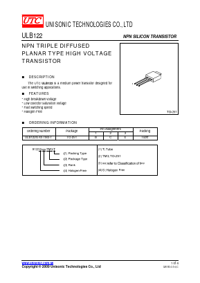 ULB122 Datasheet PDF Unisonic Technologies