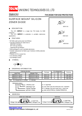 SMA15VG-CA2-R Datasheet PDF Unisonic Technologies