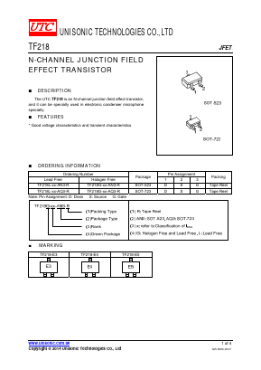 TF218L-XX-AN3-R Datasheet PDF Unisonic Technologies