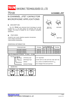 TF2123G-XX-AE3-R Datasheet PDF Unisonic Technologies