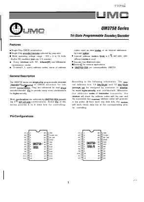 UM3758-084AM Datasheet PDF Unspecified1