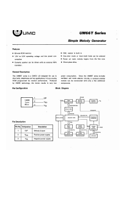 UM66T19S Datasheet PDF Unspecified2