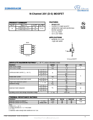 SSM4800AGM Datasheet PDF VBsemi Electronics Co.,Ltd