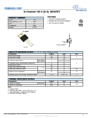 PSMN035-150P Datasheet PDF VBsemi Electronics Co.,Ltd