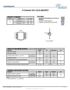 AP9435GM-HF Datasheet PDF VBsemi Electronics Co.,Ltd
