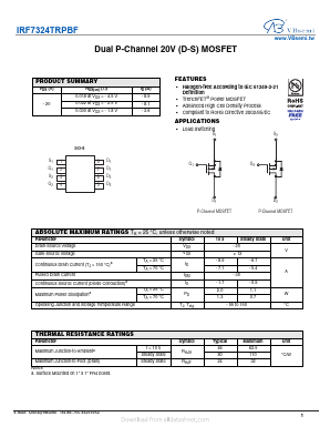 IRF7324TRPBF Datasheet PDF VBsemi Electronics Co.,Ltd