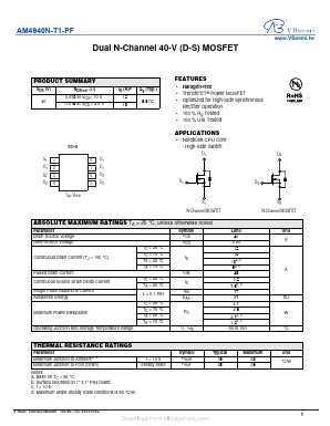 AM4940N-T1-PF Datasheet PDF VBsemi Electronics Co.,Ltd