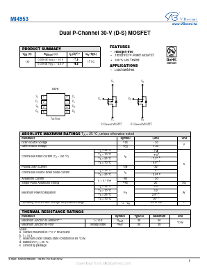 MI4953 Datasheet PDF VBsemi Electronics Co.,Ltd