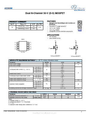 4228GM Datasheet PDF VBsemi Electronics Co.,Ltd