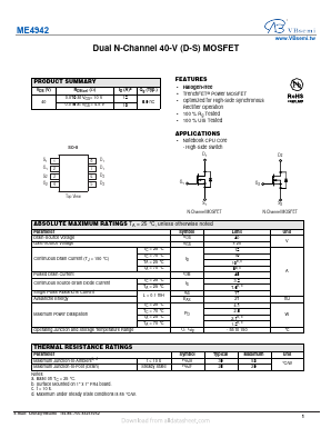 ME4942 Datasheet PDF VBsemi Electronics Co.,Ltd