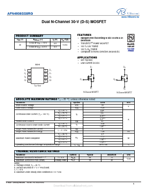 AFN4936SS8RG Datasheet PDF VBsemi Electronics Co.,Ltd